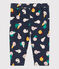 Babies' Velour Trousers SMOKING blue/MULTICO white