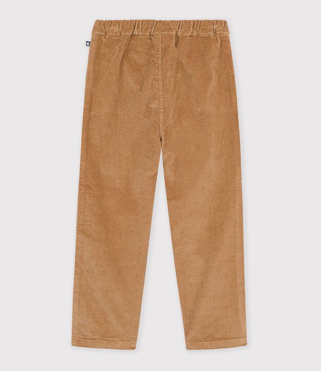 Children's straight corduroy trousers LATTE