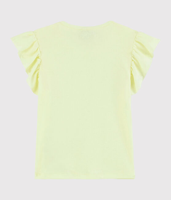 Girls' Short-Sleeved Cotton T-Shirt CITRONEL yellow