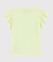 Girls' Short-Sleeved Cotton T-Shirt CITRONEL yellow