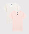 Girls' Multicoloured Spots Short-Sleeved Organic Cotton T-Shirts - 2-Pack variante 1