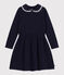Children's long-sleeved cotton dress SMOKING blue