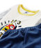 Boys' Velour Pyjamas MEDIEVAL blue/POUSSIERE grey/MULTICO