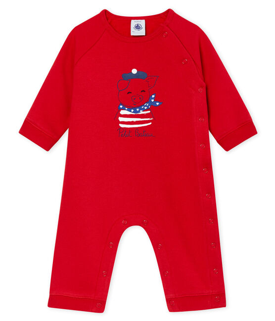 Unisex Babies' Fleece Bodysuit TERKUIT red