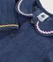 Babies' long-sleeved plain denim blouse blue