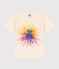 Boys' short-sleeved cotton T-shirt AVALANCHE white/MULTICO