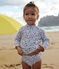 Babies' floral print UV protection T-shirt MARSHMALLOW white/MULTICO white