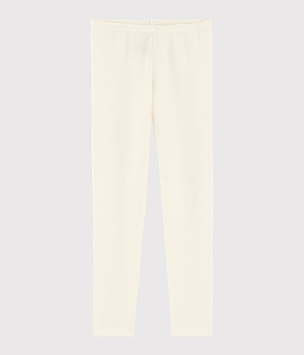 Unisex Plain Wool/Cotton Leggings beige