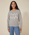 Women's fleece sweatshirt CHATON CHINE grey