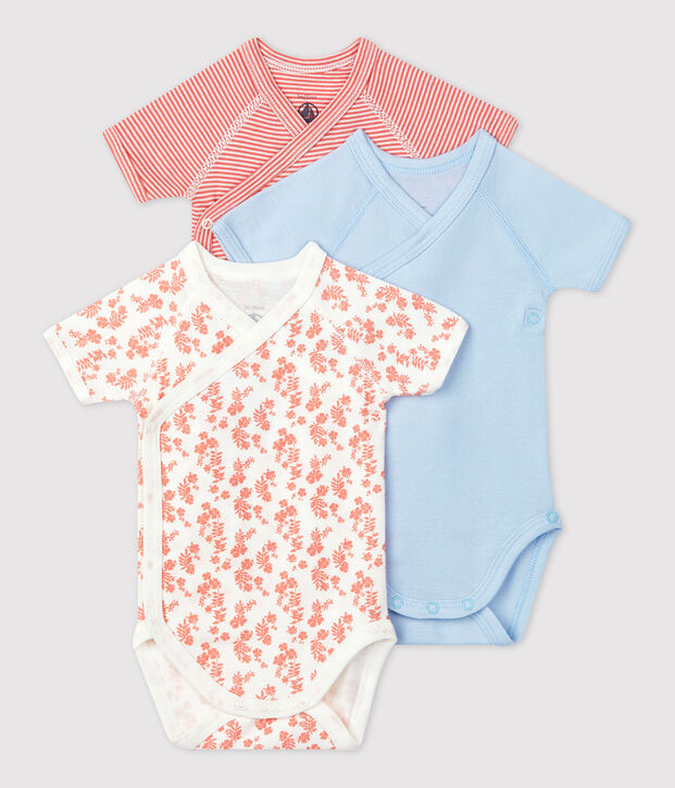 Babies' Organic Cotton Bodysuits - 3-Pack multicolor
