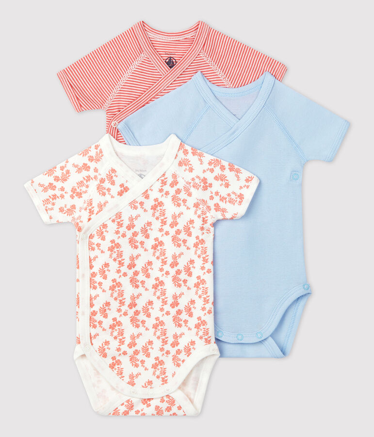 Babies' Organic Cotton Bodysuits - 3-Pack multicolor