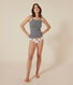 Women's Heart and Stripe Cotton Strappy Vests - 2-Pack