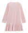Girls' Ribbed Nightdress FLEUR pink/IMPATIENCE pink