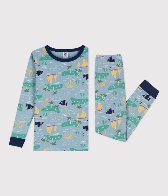 Children's unisex snug-fit Explorer cotton pyjamas ENNEIGE /MULTICO