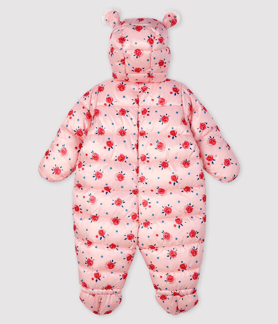 Baby's unisex snowsuit MINOIS pink/MULTICO white