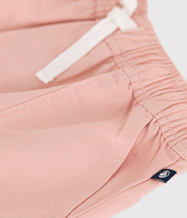 Children's Cotton and Linen Twill Shorts pink