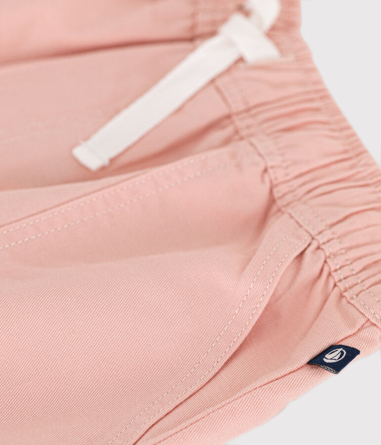 Children's Cotton and Linen Twill Shorts pink