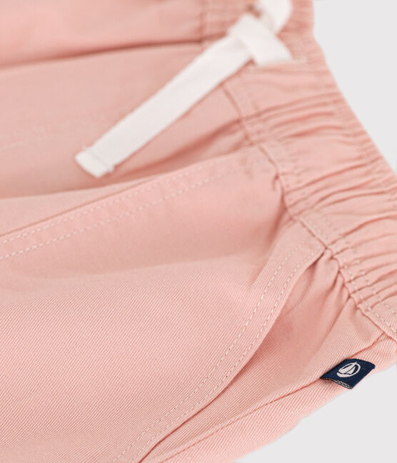 Children's Cotton and Linen Twill Shorts SALINE pink