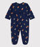 Babie's Mushroom Patterned Double-Sided Jersey Sleepsuit MEDIEVAL blue/MULTICO white