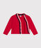 Boys' fleece cardigan CORRIDA red
