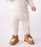 Babies' plain cotton leggings MONTELIMAR CHINE beige