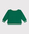 Babies' fleece sweatshirt JARDIN green