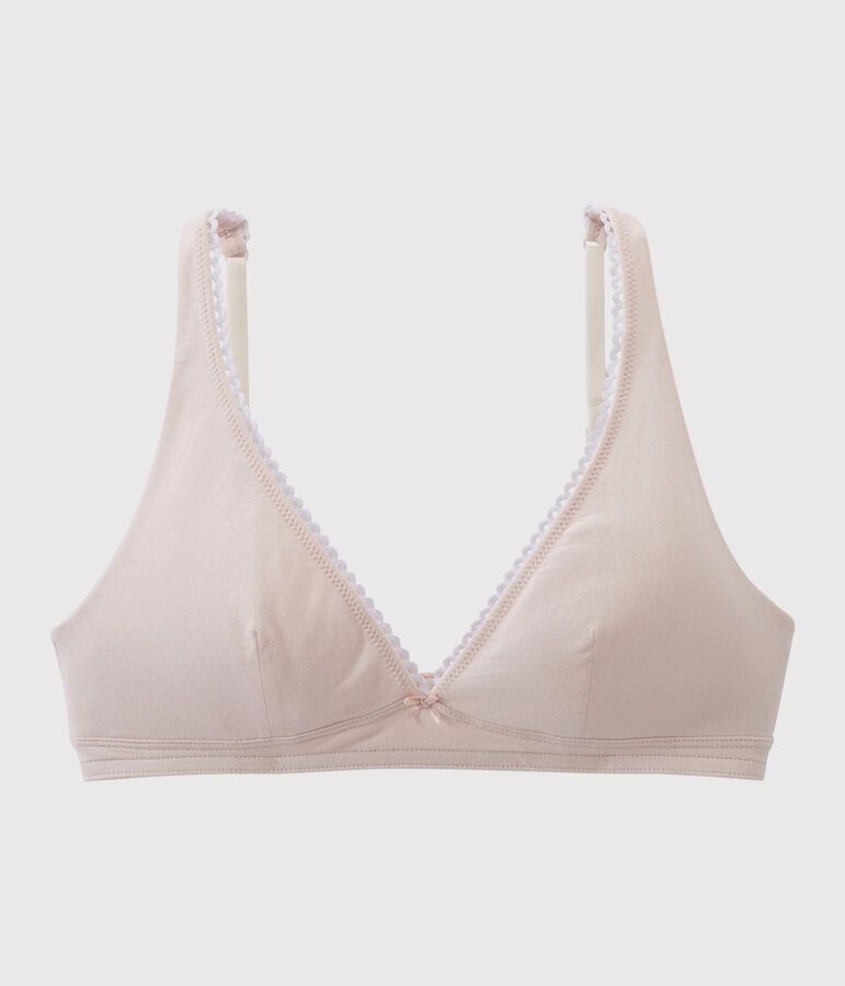 Women's plain bra pink