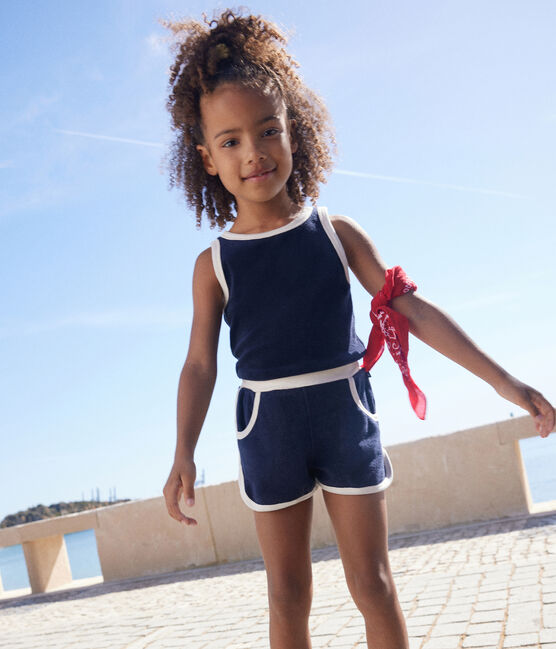 Girls' Terry Vest Top SMOKING blue