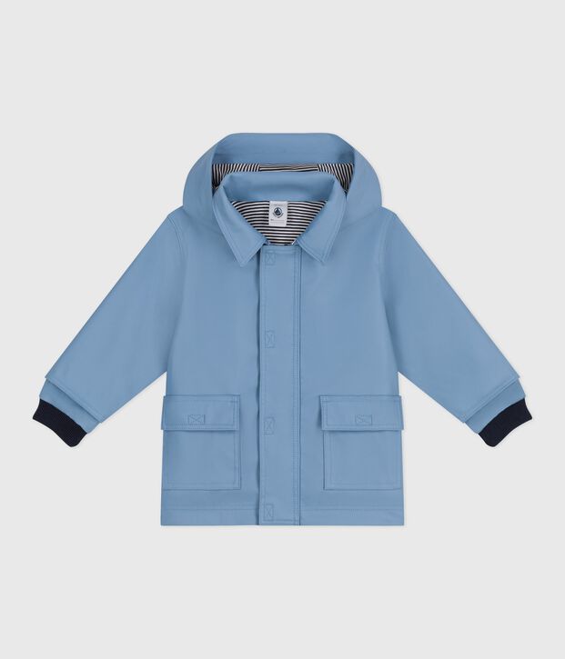 Babies' iconic plain raincoat blue