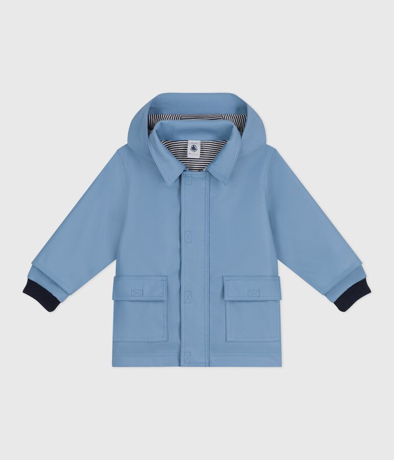 Babies' iconic plain raincoat blue