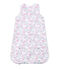 Baby girl's reversible sleeping bag ECUME white/MULTICO white
