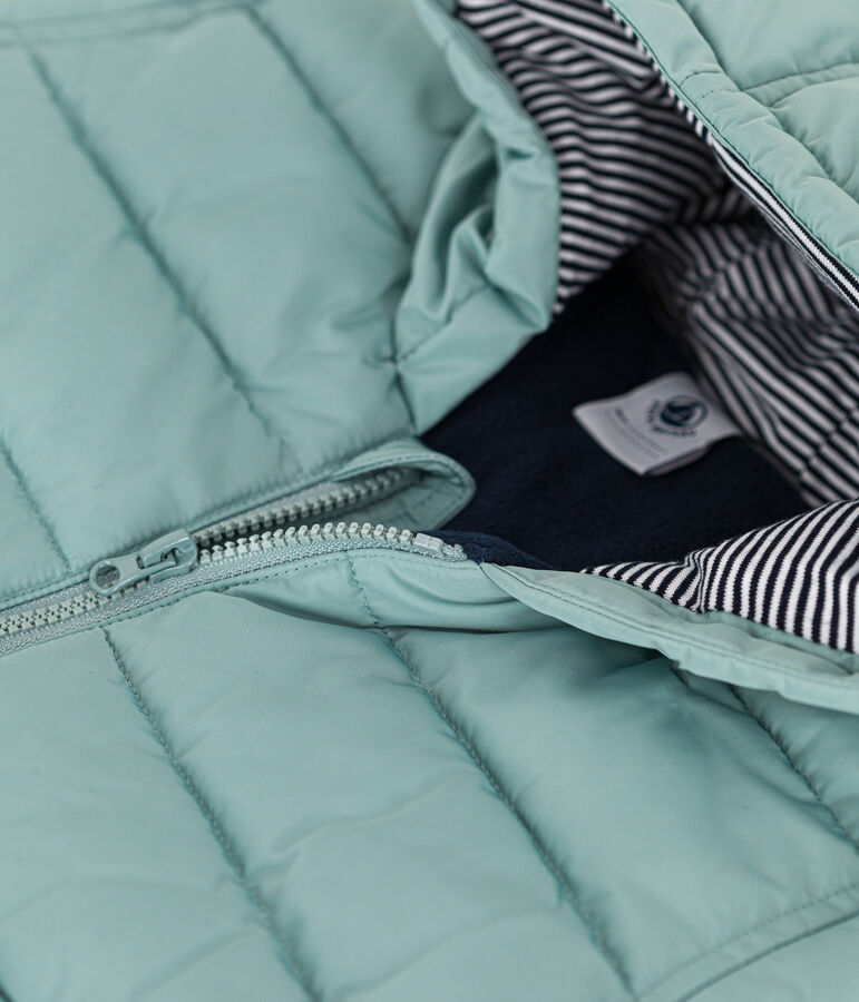 Babies' Fleece Lined Puffer Jacket green