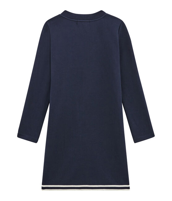 women's straight cut dress SMOKING blue