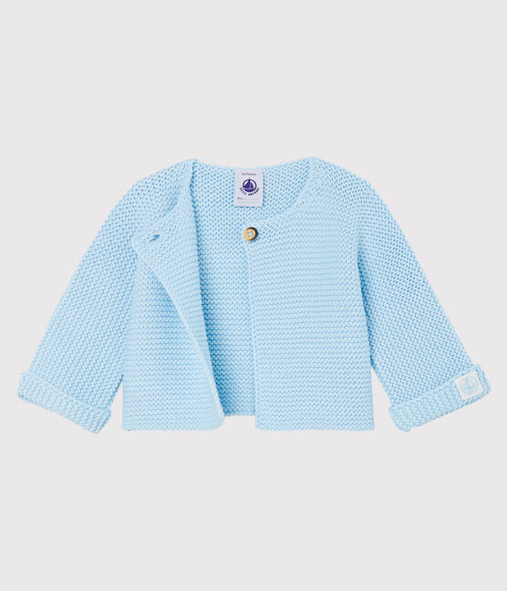 Babies' Cardigan Made Of 100% Cotton Knit TOUDOU blue