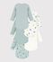 Pack of long-sleeved dragon-print cotton bodies for babies multicolor