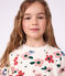 Children's floral print cotton sweatshirt Ecru/multicolor