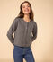 Women's Tube Knit Poppered Cardigan THUYA green