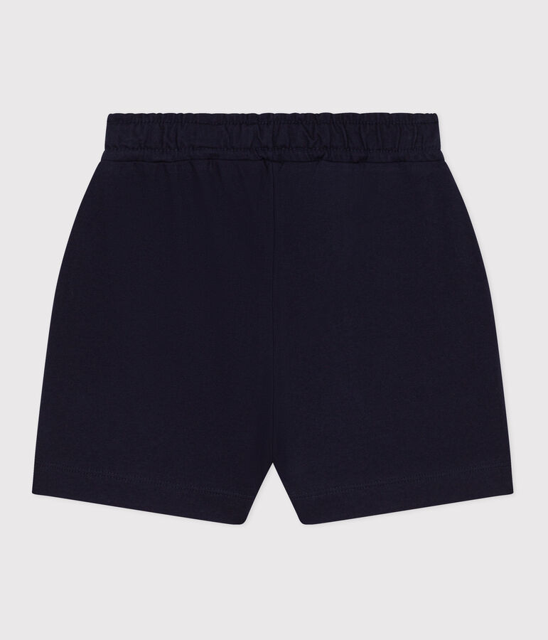 Children's plain cotton shorts blue