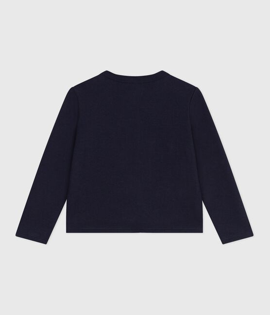 Girls' fleece cardigan SMOKING blue