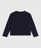 Girls' fleece cardigan SMOKING blue