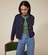 Women's tube knit cardigan