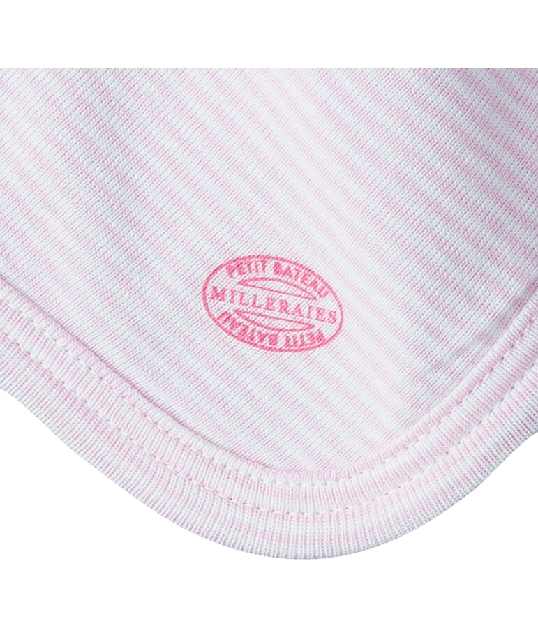 Babies' Ribbed Bunny Comforter white/pink