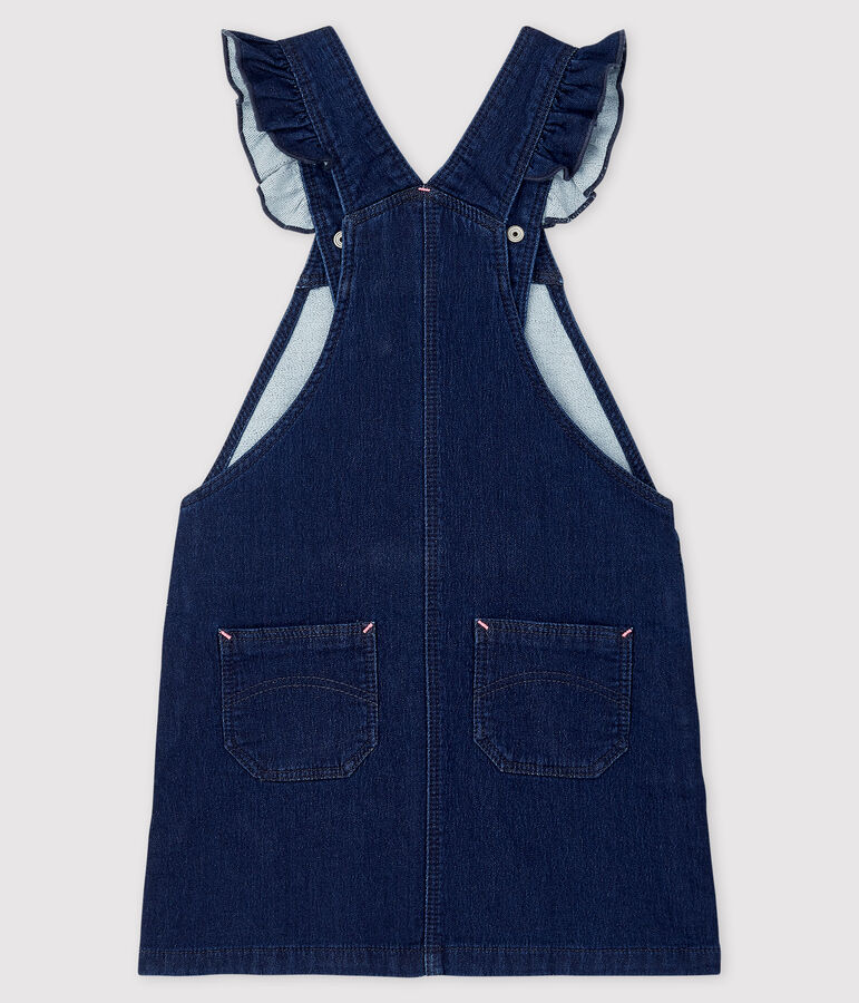 Girls' Denim Dungaree Dress blue