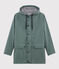 Iconic Recycled Fabric and Organic Cotton Raincoat THUYA green