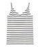 Women's sleeveless top MARSHMALLOW white/SMOKING blue
