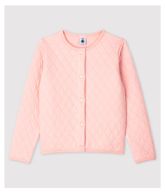 Girls' Tube Knit Cardigan MINOIS pink