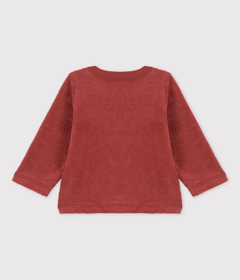 Babies' Terry Cardigan brown