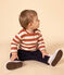 Babies' Quilted Tube Knit Trousers SMOKING blue