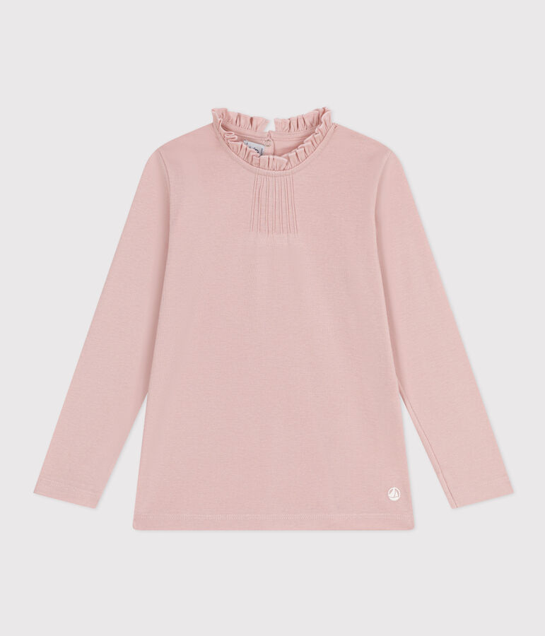 Girls' Long-sleeved Cotton T-Shirt pink