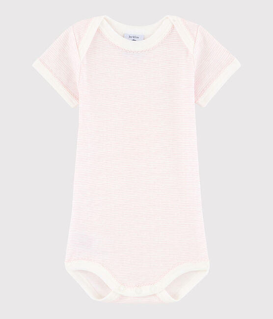Baby Girls' Short-Sleeved Bodysuit LAIT white/BABYLONE